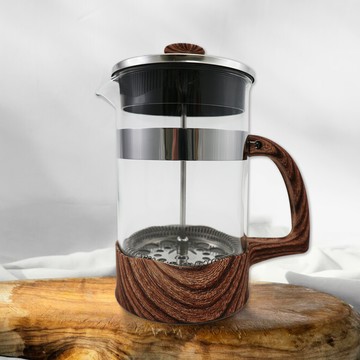 優得 岩法耐熱玻璃濾壓壺-800ml