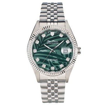 Olym Pianus 奧柏 棕影系列 碧蔭紳士石英男錶 89322.22GS 綠面