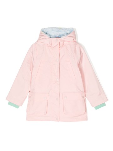 Stella McCartney Kids - Rainbow Unicorn Cloud hooded jacket - kids - Polyester/Polyester/Polyester - 12 - Pink