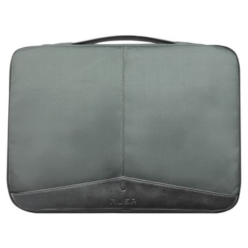 RUSA 鹿薩 保護者 筆電保護袋 1680D高密度尼龍面料 超纖皮革  堅忍綠  14/13.3吋  1個