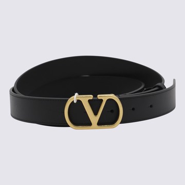 Valentino Garavani Black Leather Belt