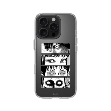 iPhone 16 Pro Clear Case（相機按鈕） 透明 - 伊藤潤二驚選集 Junji Ito - 凝視
