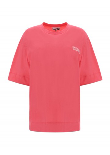 Ganni - T-shirt - Womens - Pink