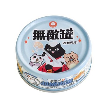貓-無敵罐主食罐80g-雞&鮭魚-口腔保健