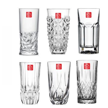 意大利進口RCR水晶杯直身柯林家用飲料果汁啤酒杯子歐式精致復古