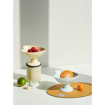 莫語 原創設計愛心酸奶碗 日式純色陶瓷可愛甜品碗迷你一人食果盤