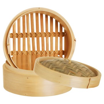 EXCELSA Asia 雙層竹編蒸籠  1個  18cm