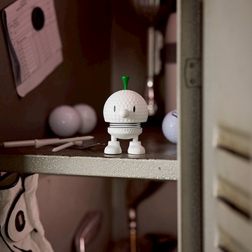 哈特寶 Hoptimist Golf Bumble S 丹麥微笑彈簧公仔-白