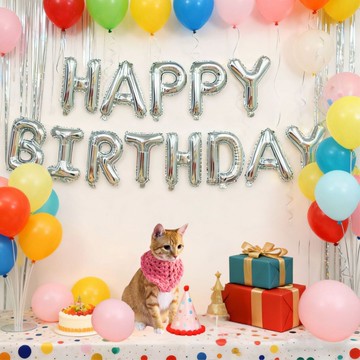 🐕‍🦺 隔日到貨 🐈‍⬛ 寵物慶生佈置 16寸英文字母氣球 寵物氣球 生日英文字母氣球 寵物慶生佈置 毛孩慶生佈置 氣球