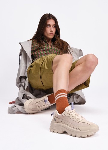 CAT INTRUDER ESSENTIAL 街頭老爺復古休閒鞋 女鞋-白藍