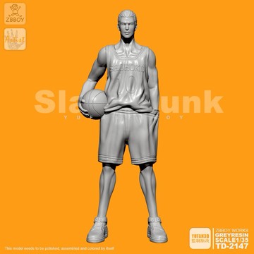 1/35 YUFAN監制 灌籃花道 樹脂手辦兵人白模 TD-2147