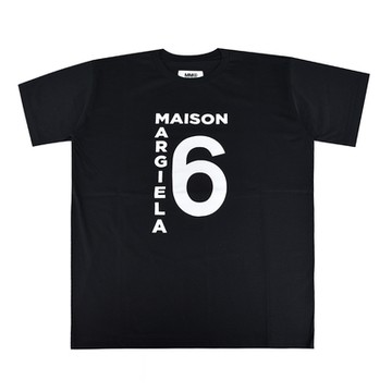 MM6 Maison Margiela 大寫英數字母LOGO設計純棉短袖T恤(女款/黑)