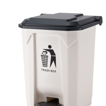 2025新款大垃圾桶腳踏式商用大號腳踩戶外環衛帶蓋家用大容量餐飲[DD080109]