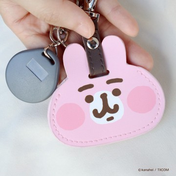 【卡娜赫拉的小動物】皮革吊飾 (P助/粉紅兔兔)