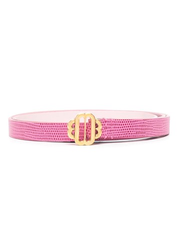 Maje - perforated-design leather belt - women - Calf Leather - 1 - Pink