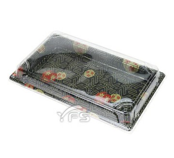 TS-020壽司盒(黑櫻花) (外帶餐盒/水果盒/手捲盒/冷盤/沙拉/生魚片/塑膠餐盒)【裕發興包裝】KZ058