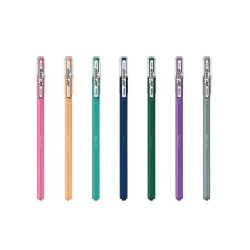 (限量)飛龍Pentel MATTEHOP 繽紛高彩筆(K110-V)-深藍/深綠/淡橘/灰/淡粉紅/青綠/淺紫