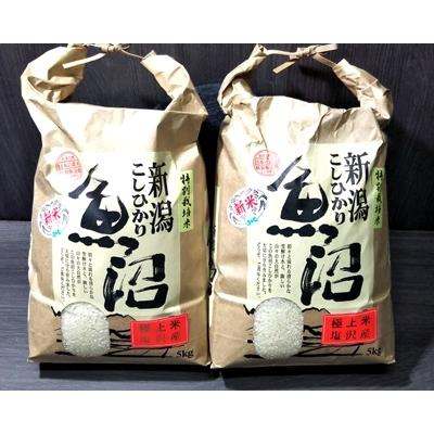 ふるさと納税 南魚沼市 特別栽培米　魚沼産コシヒカリ精米5kg×2