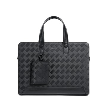 【FREED】編織壓花斜方格手提公事包