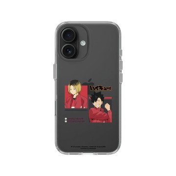 iPhone 16 Clear Case（相機按鈕） 透明 - 排球少年 Haikyu!! - 孤爪研磨 & 黑尾鐵朗 02