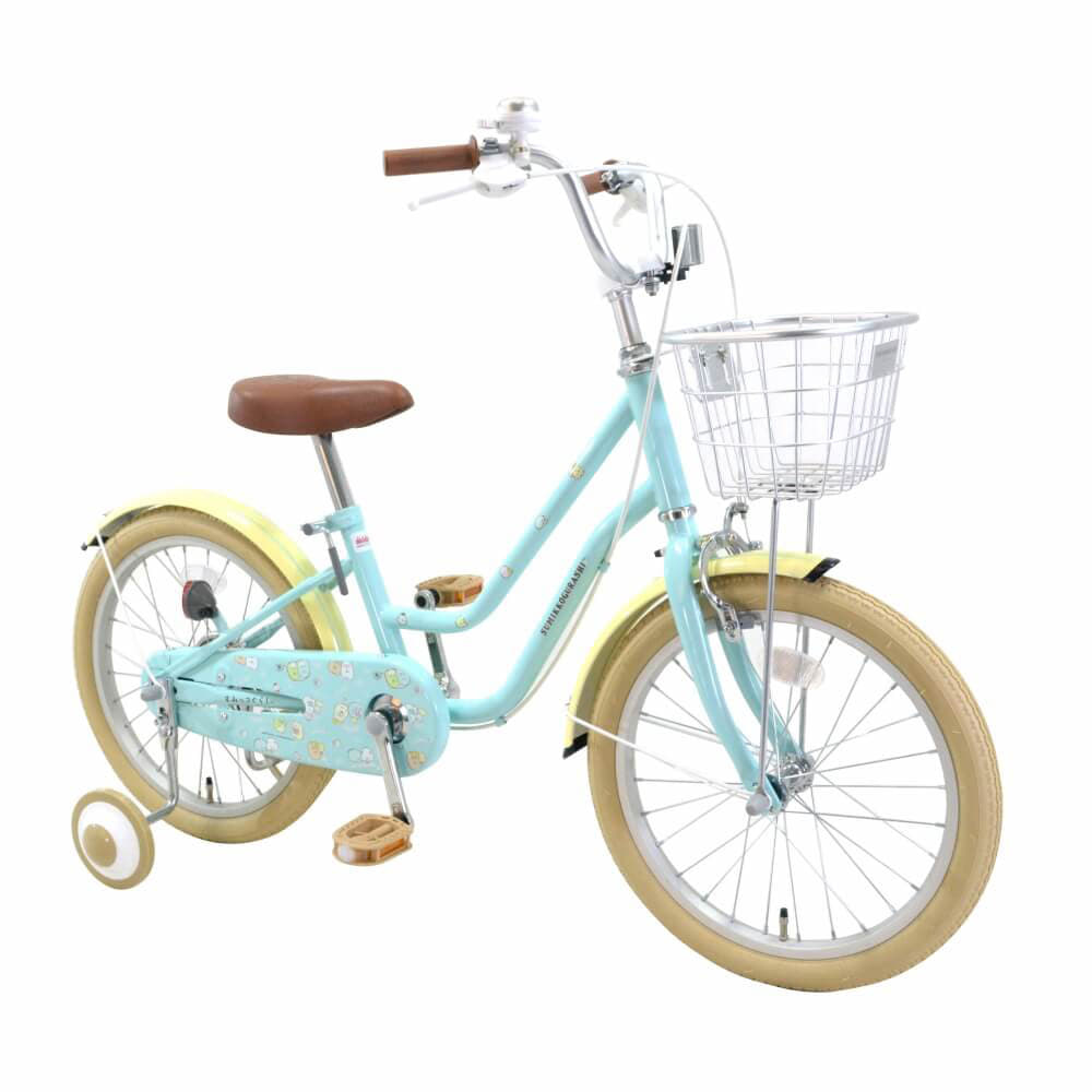18インチ 身長105~123cm 子供用自転車 すみっコぐらし(ブルー)女の子 かわいい キャラクター 通販 LINEポイント最大1.0%GET LINEショッピング アサヒ 自転車 カゴパーツ カゴ足 ブラック 22インチ 10052