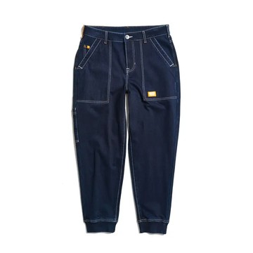 【EDWIN】橘標丹寧工裝束口褲-男裝