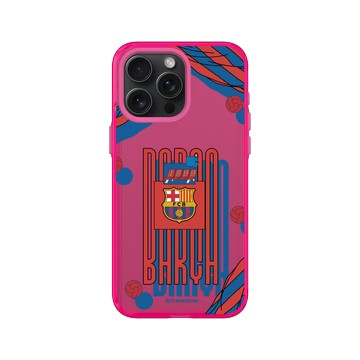 iPhone 15 Pro Max Clear 粉漾桃 - FC Barcelona - FCB Oversize