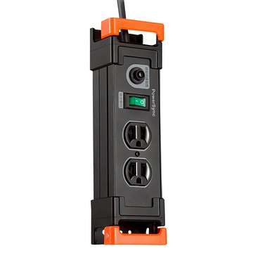 PowerSync 群加 1開2插鋁合金防雷擊抗搖擺延長線 TL2W0018  1.8m  黑色  1條