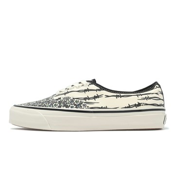 Vans 休閒鞋 Lx Authentic 44 男鞋 Premium 米 白 雛菊印花 帆布 緩震 板鞋 VN000D9NF0B