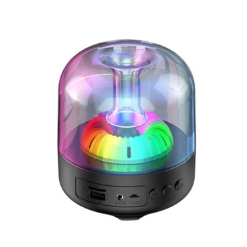 【直營特選】DTAudio聆翔 水母炫彩喇叭 TWS 氣氛燈 串聯喇叭   音響 音箱 重低音 台灣出貨