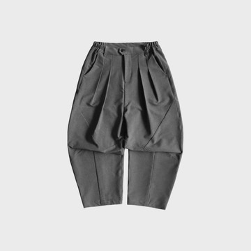 DYCTEAM - RePET Melange full length tapered pants (gray)