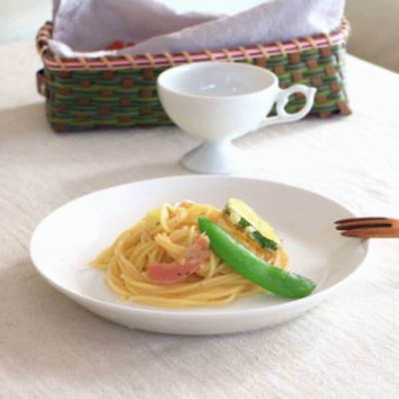 ラウンドパスタ皿 21 5cm 大皿 メイン皿 カレー皿 イタリアン シンプル プレート シリーズ 洋食器 白い食器 通販 Lineポイント最大1 0 Get Lineショッピング