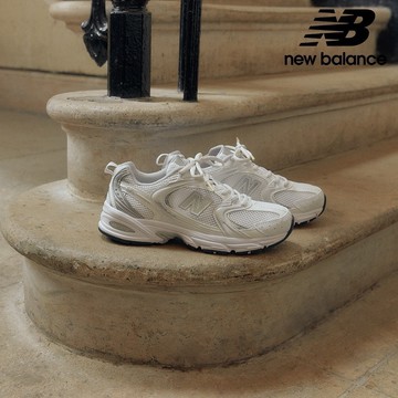 【New Balance】 NB 復古運動鞋_中性_白銀色_MR530EMA-D楦 530