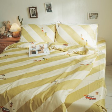 旅程【100%精梳棉/40s】薄床包/兩用被 台灣製