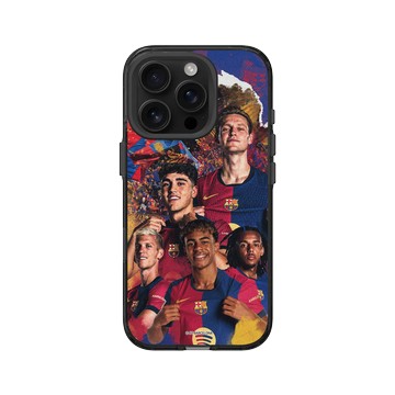 iPhone 16 Pro Clear (相機按鈕) 酷墨灰 - FC Barcelona - Team 1
