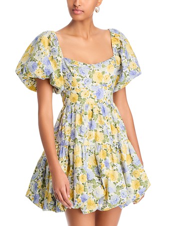 Aqua Bubble Mini Dress - Exclusive