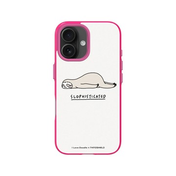 iPhone 16 Clear 粉漾桃 - ilovedoodle (Lim Heng Swee) - Slophisticated 樹懶