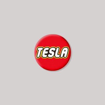 TESLA/TOY/圓形/鋁牌飾貼 SunBrother孫氏兄弟 金屬質感 防水 鋁牌 車貼