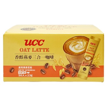 UCC 香醇燕麥三合一咖啡 23g X 50入/箱