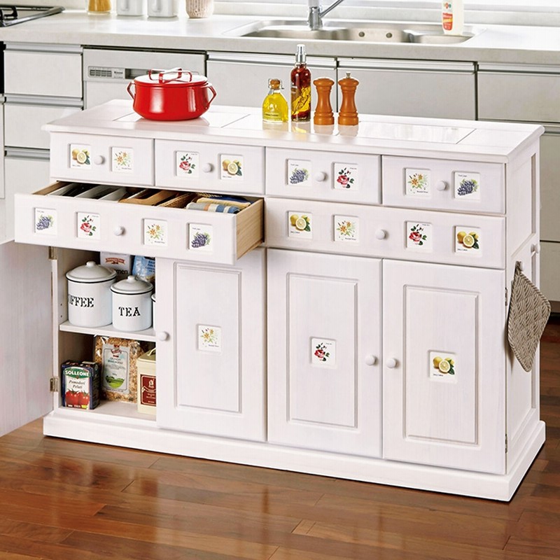 ベルーナインテリア 南欧風キッチンカウンター ライトブラウン 幅60cm レディース 通販 Lineポイント最大3 0 Get Lineショッピング