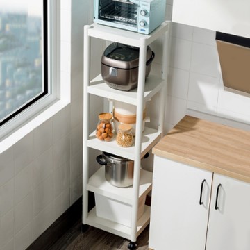 【HappyLife】五層不鏽鋼夾縫架 40×38×155CM Y10031