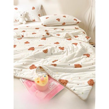 高端A類大豆纖維針織棉夏涼被夏季兒童薄款被子夏天空調被可機洗