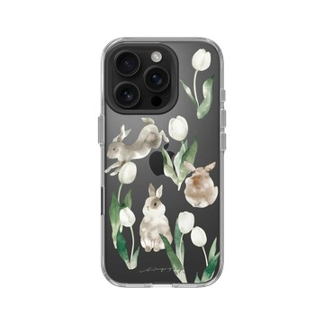 iPhone 16 Pro Clear Case（相機按鈕） 透明 - 涼丰 LiangFeng - 野兔鬱金香