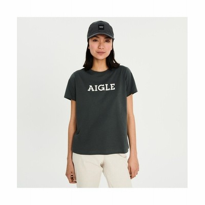 Aigle 吸水速乾 ロゴ半袖tシャツ レディース ダークグリーン 通販 Lineポイント最大get Lineショッピング