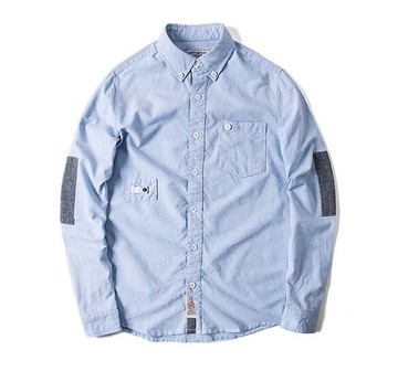 【JP.美日韓】日系 拼色設計款牛津紡襯衫 簡約襯衫 潮流襯衫