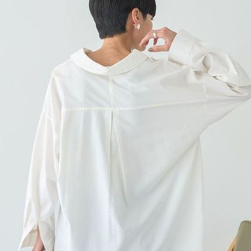 〚AMERICAN HOLIC〛優雅船領素面/條紋襯衫