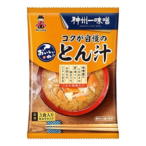 神州一味噌 おいしいね!! コクが自慢のとん汁 3食×6袋