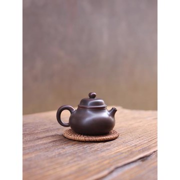 廣西欽州坭興陶茶壺名家甘世榮小容天梨形壺功夫茶全手工順豐包郵