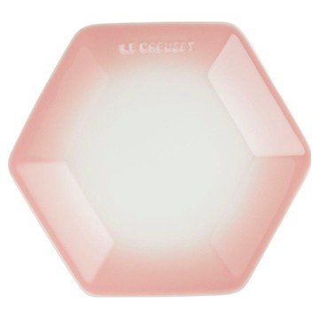 LE CREUSET 六角盤  1個  淡粉紅  21 x 18.8 x 2.5cm