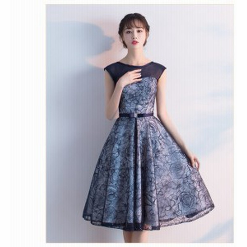 お呼ばれドレス 発表會 ミディアムドレス 演奏會 ピアノ 二次會ドレス 清楚なレースパーティードレス 披露宴 新作 大人気ドレス 通販 Lineポイント最大1 0 Get Lineショッピング